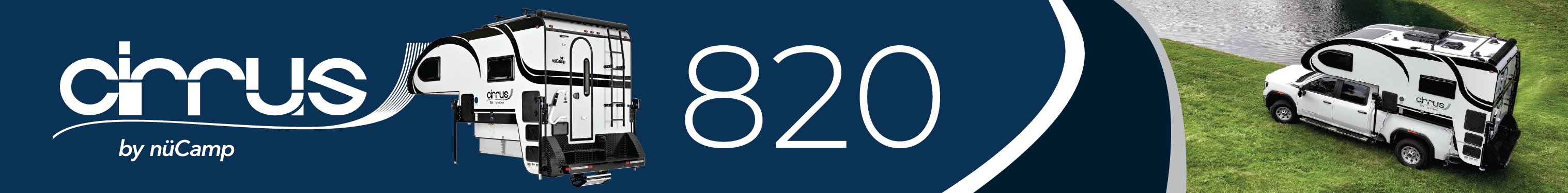Cirrus 820 truck camper banner