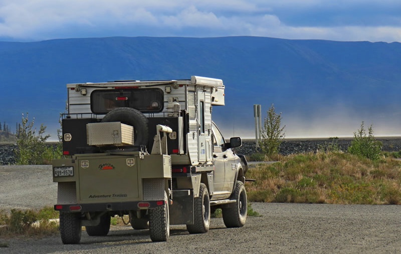 Four Wheel Camper At Kluane Lake