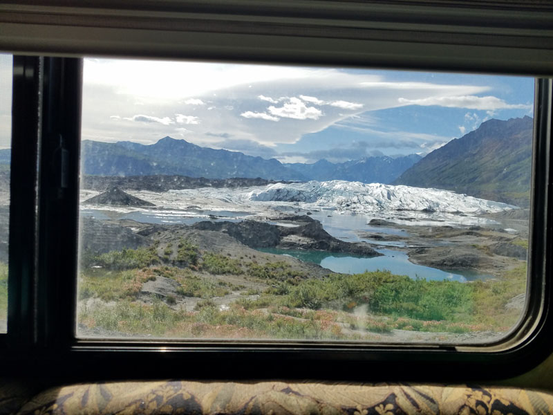 Matanuska Glacier View From Our Truck Camper