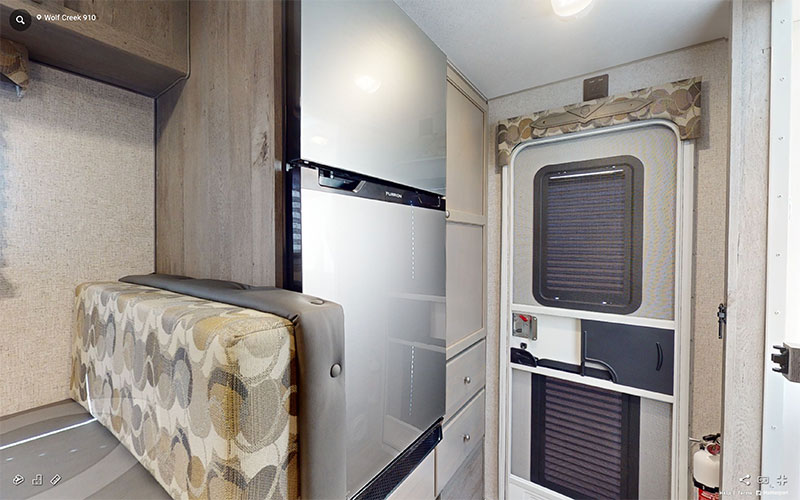 Furrion Refrigerator in a Wolf Creek 910