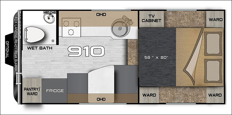 Wolf Creek 910 Floor Plan