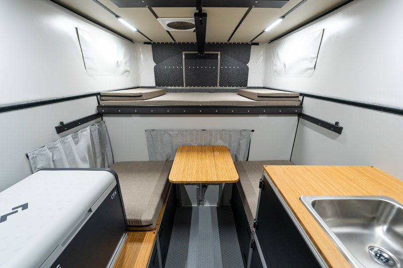 Four Wheel CampOut Interior Of Full Sized 6 Foot Model