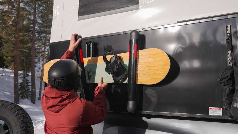 Four Wheel Camper CampOut With Snowboards
