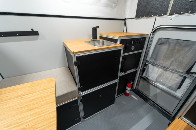 Four Wheel CampOut Full Sized 6 Foot Featuring Power Water Module And Seating Modules