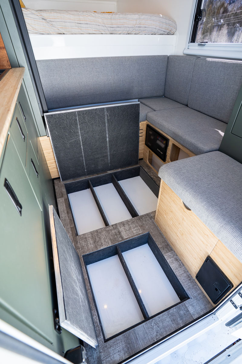 2025 Outpost 6.5 Floor Hatch Open