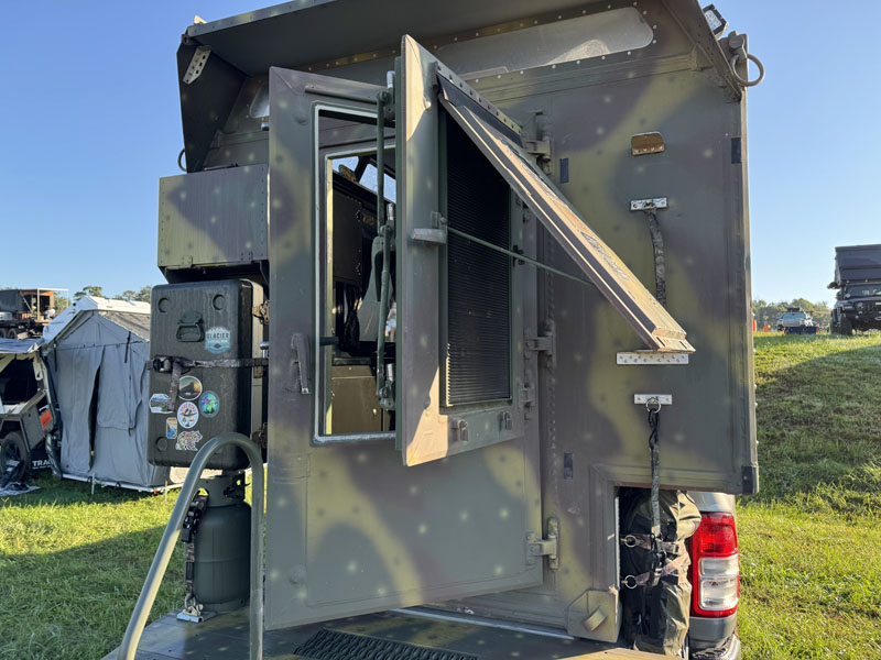 S 250 Communications Shelter Door Separated