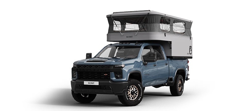 Scout Kenai Pop-Up on truck