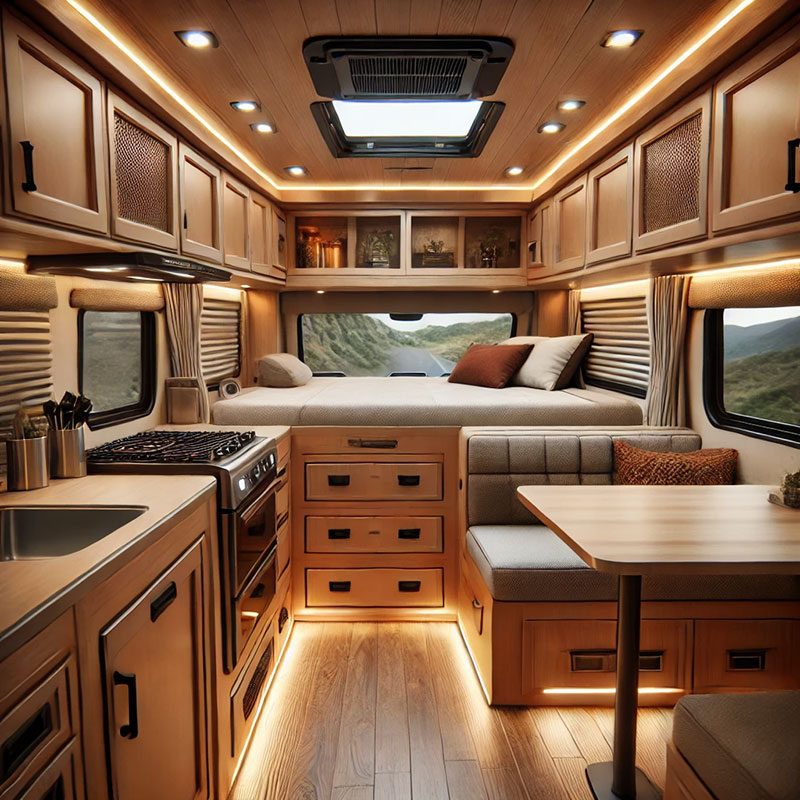CamperCraft Studios camper interior