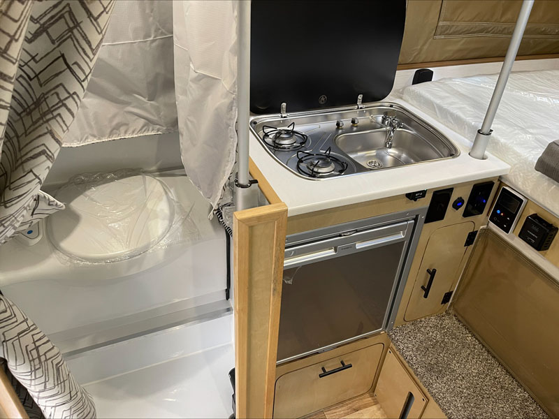 GMC Sierra EV Camper Has A Bathroom