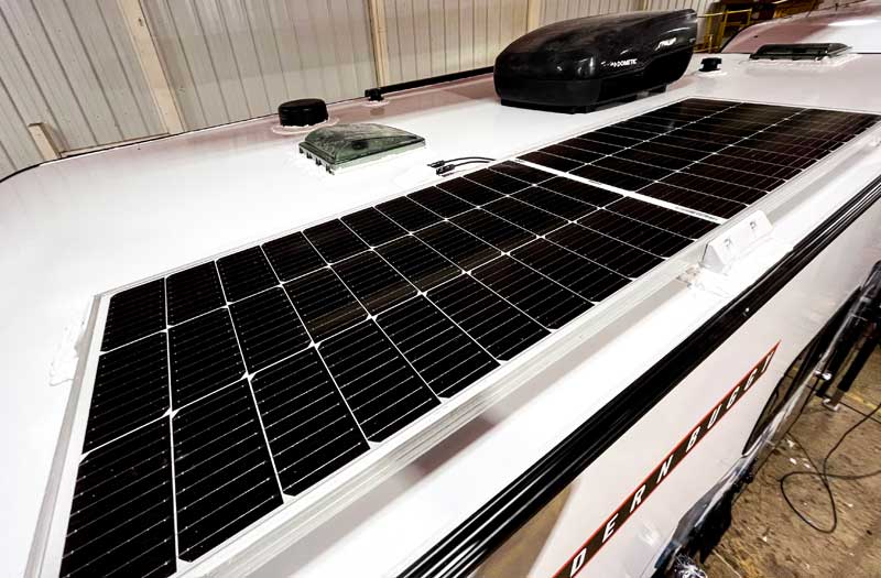 Solar On Modern Buggy Camper
