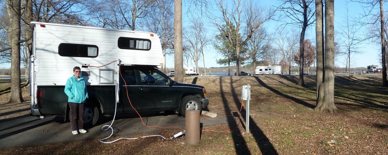Camper At Lake Texoma SP Bruce