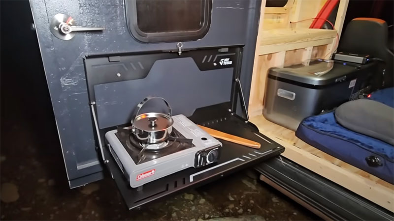 Stove Set Up Micro Camper