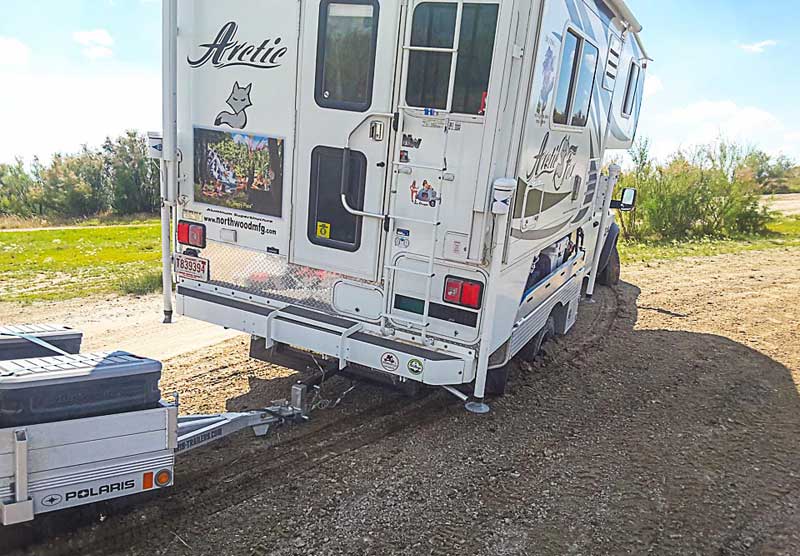 Truck Camper Stuck