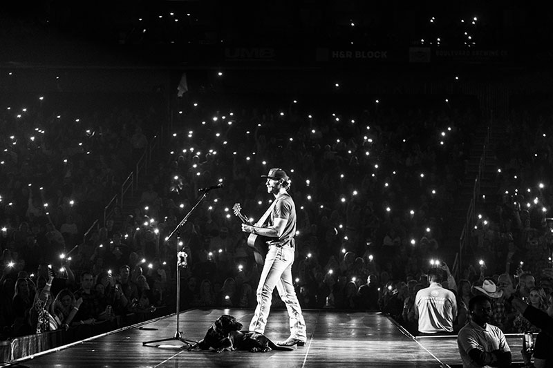 Chase Rice On Stage With Jack Kansas City