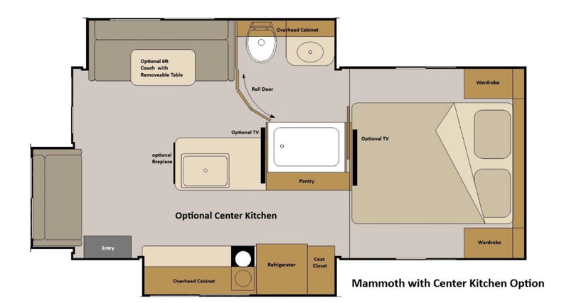 Host Mammoth Center Kitchen Floorplan