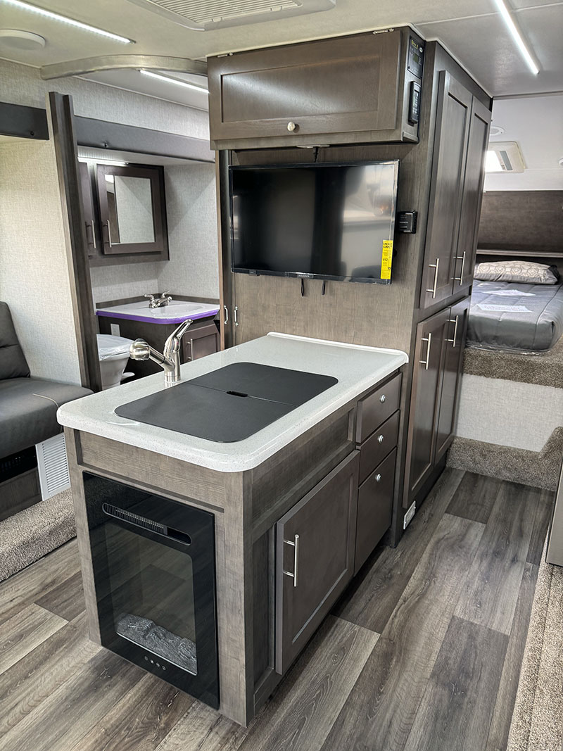 Host Center Kitchen With Fireplace