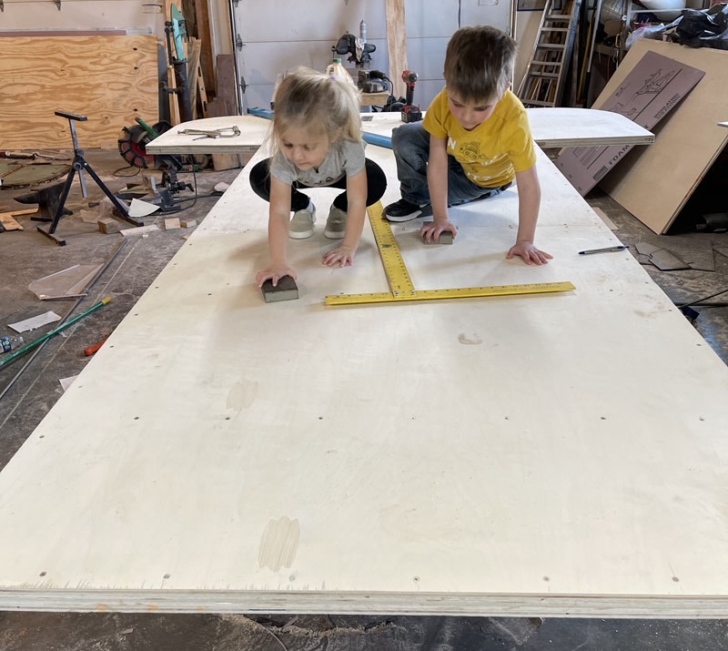 Avion Restoration Kids Helping Out