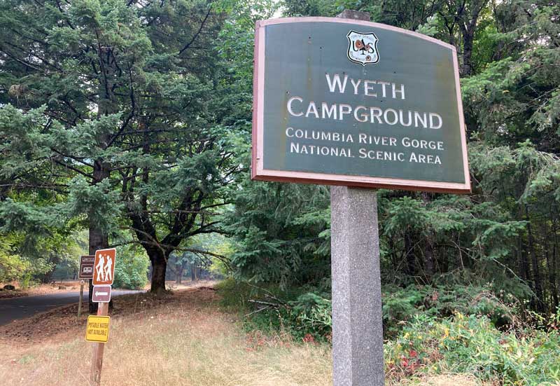 Wyeth Campground Oregon