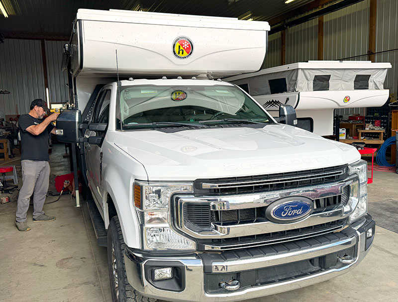 Matt Ward working in Service at Hallmark RV