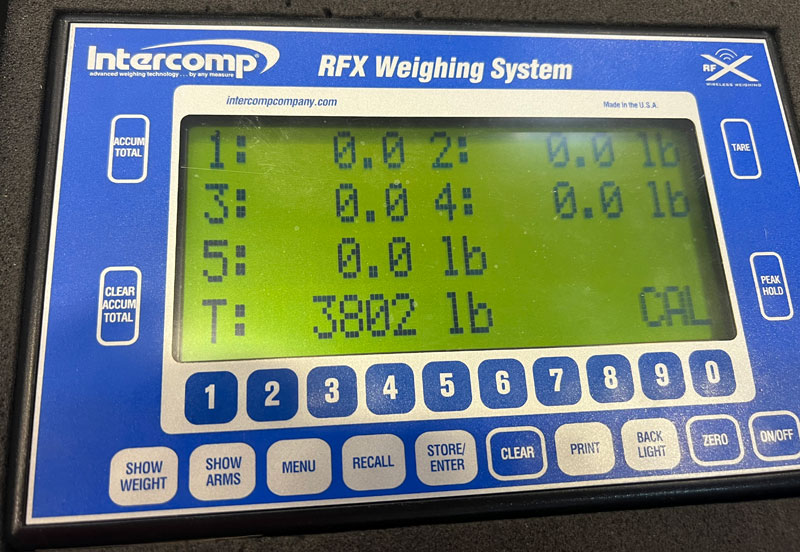 Lance 1191 Weight