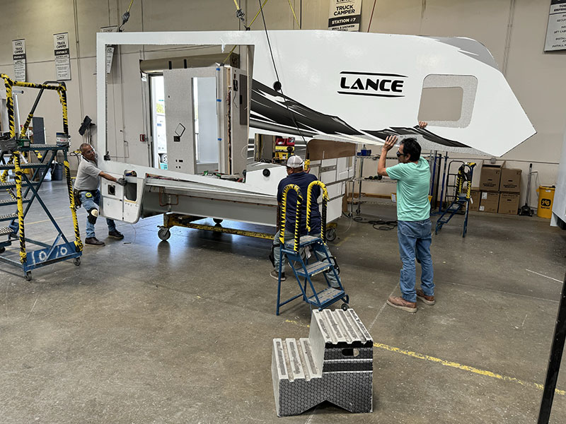 Lance Camper Factory A Sidewall Install