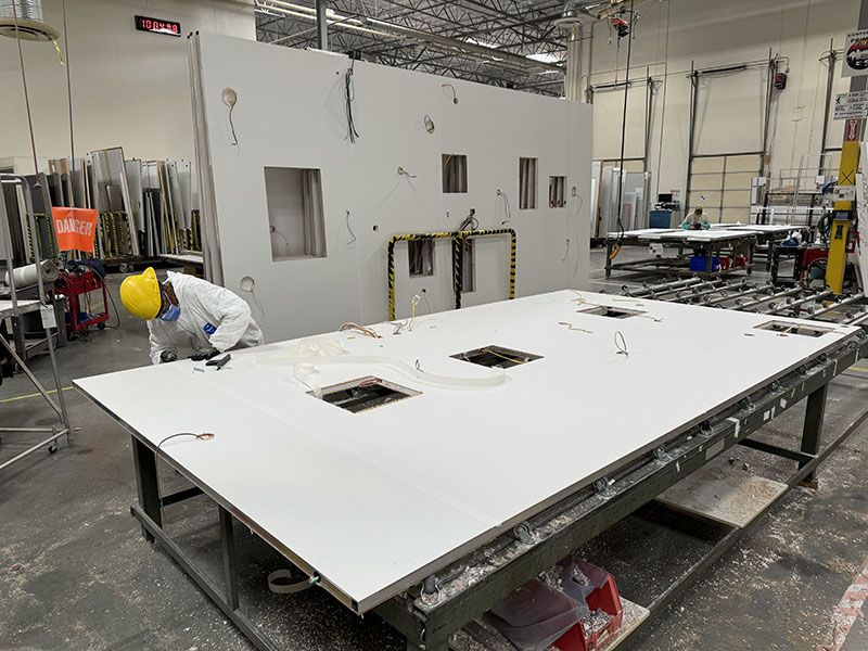 Lance Factory B Roof Electrical Install 1