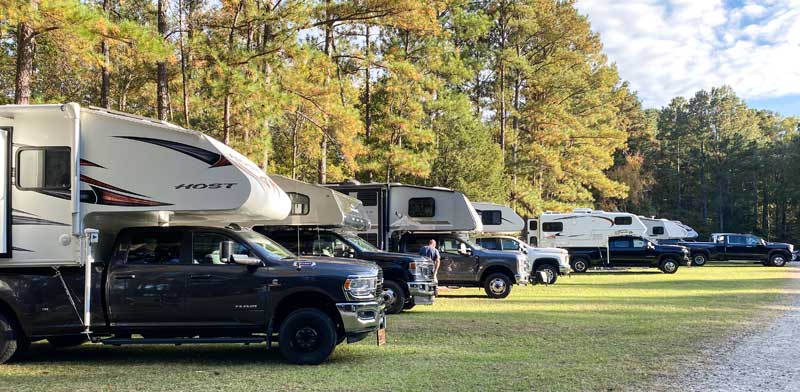 North Carolina Rally Campers In Field