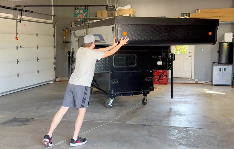 Pushing Universal Dolly By Hand