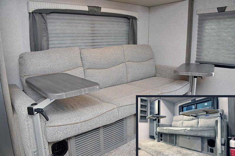 Storage Sofa With Swing Tables