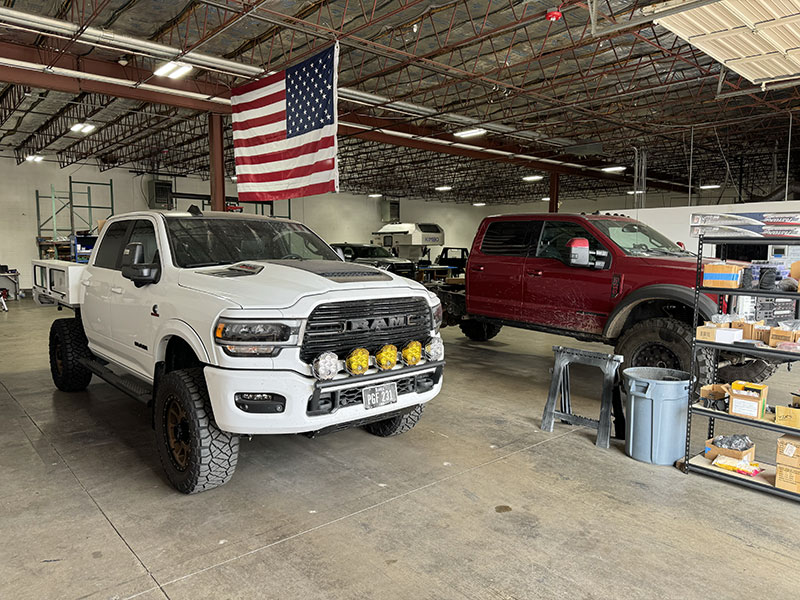 Bowen Customs Factory Install Wide Two Trucks