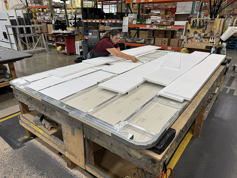 FWC Factory 2025 Roof Team Installing Insulation