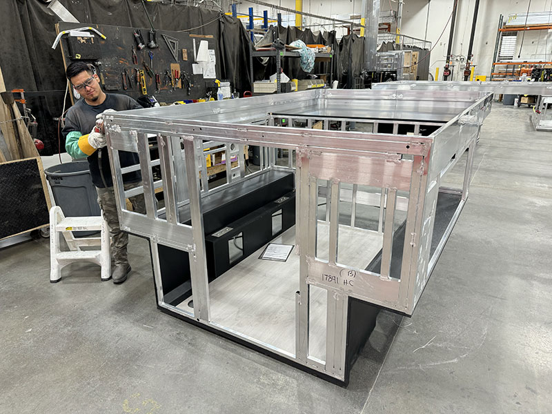 FWC Factory 2025 Sanding Finished Frame