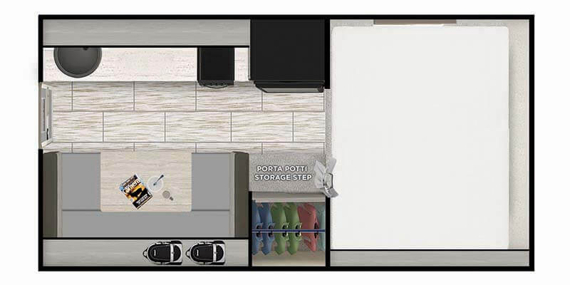 Lance Squire 805 Truck Camper Floor Plan
