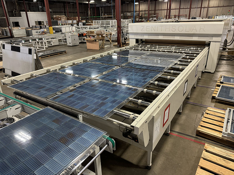 FSI Panel Factory Zenith Solar Machine