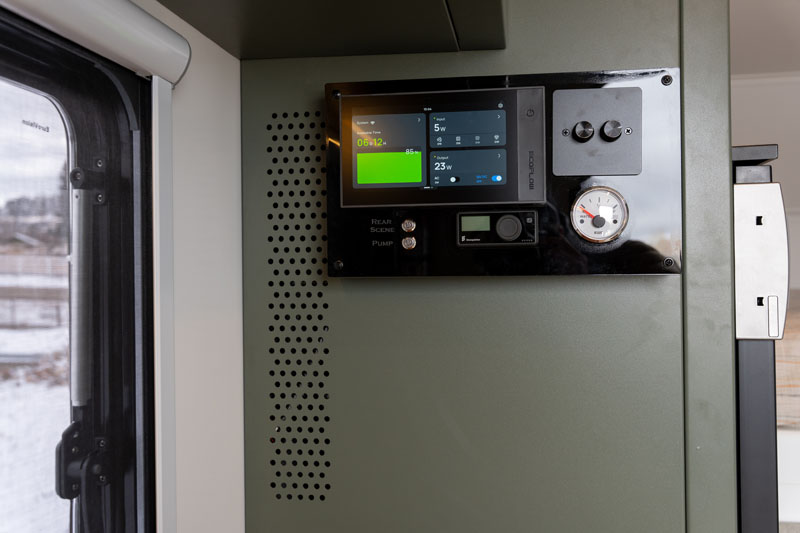 Ventilation holes in the cabinetry of the outpost 6.5 slide in truck camper