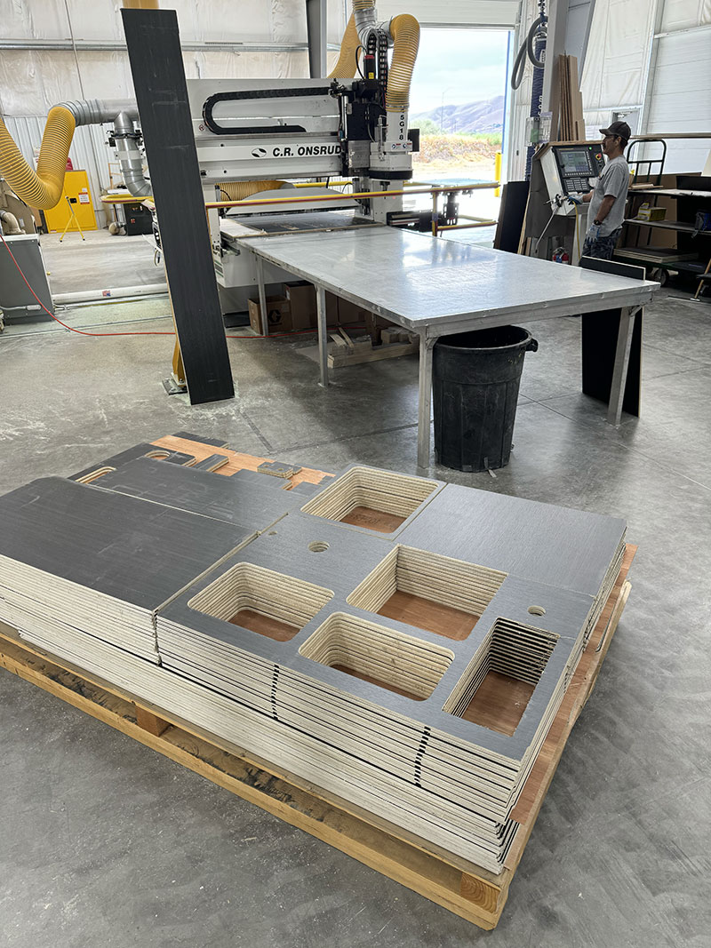 Adventurer truck campers cabinets CNC