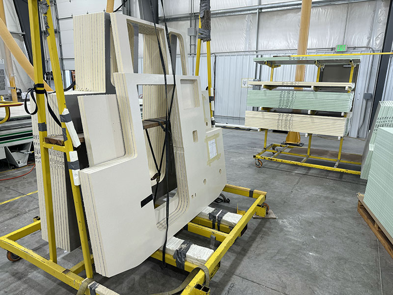 Adventurer truck campers stacked CNC walls