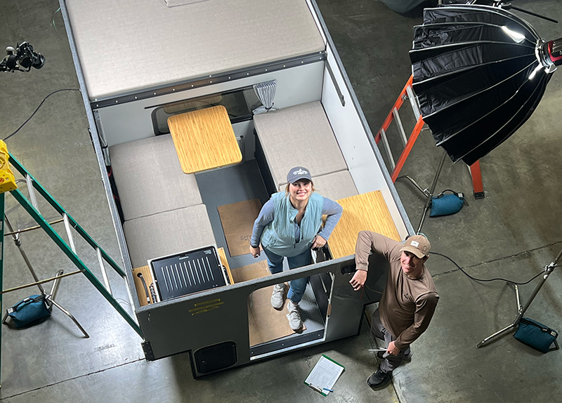 Eric and Sarah Producing a Video