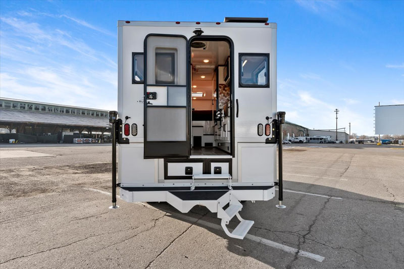 Rugged Mountain Granite Platinum Exterior Back Entry Door