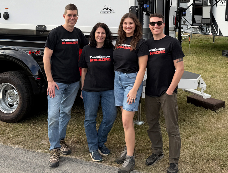 Gordon Angela Sarah and Eric of Truck Camper Magazine