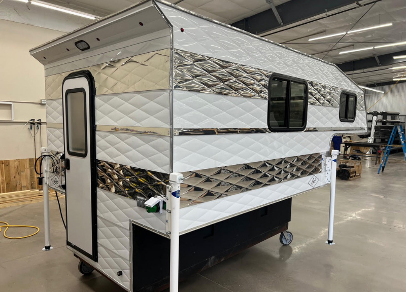 Capri Retreat Exterior White With Chrome Stripes