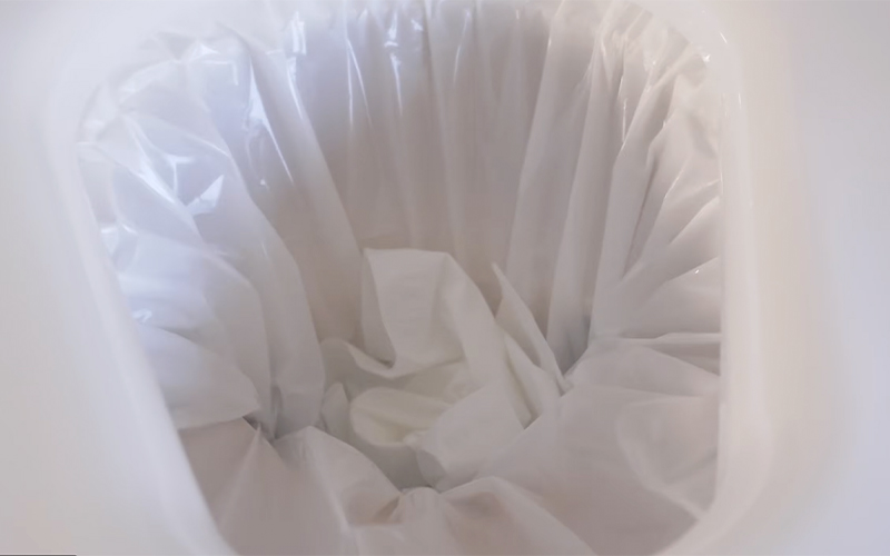 Wrappon Dry Flush Portable Toilet Flushing