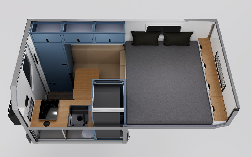 Alaskan HS 640 Passenger Side Floor Plan