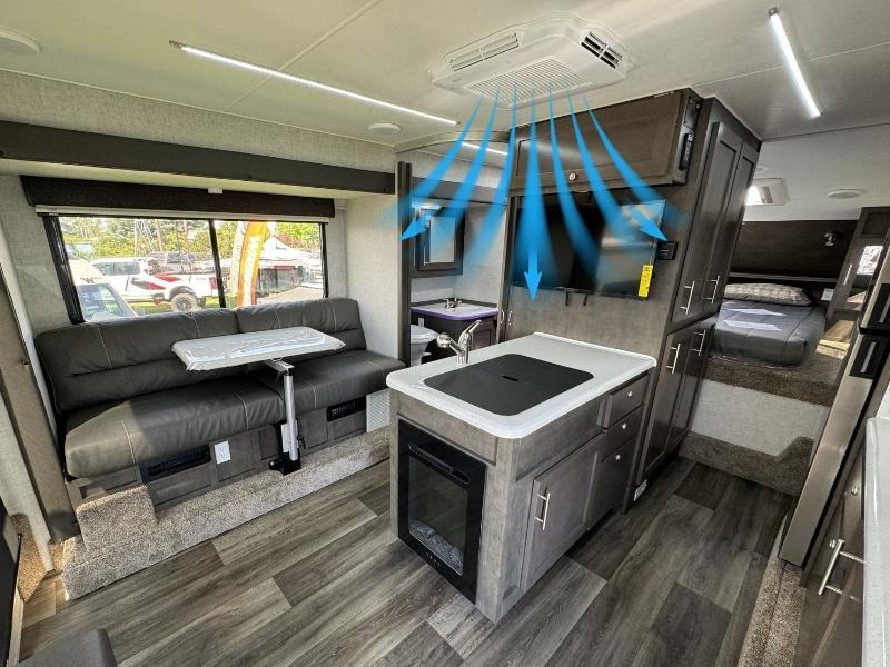Beat The Heat 4 Air Conditioner Inside Host Camper With Arrows