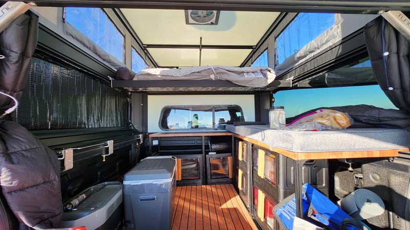 Tune Camper Overcab Bed Extended