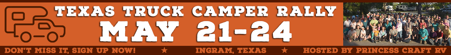 Princess Craft 2026 Texas Truck Camper Rally