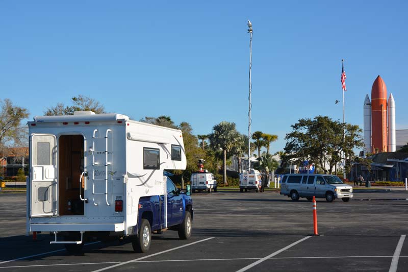 Parking Lot At Kennedy Space Center