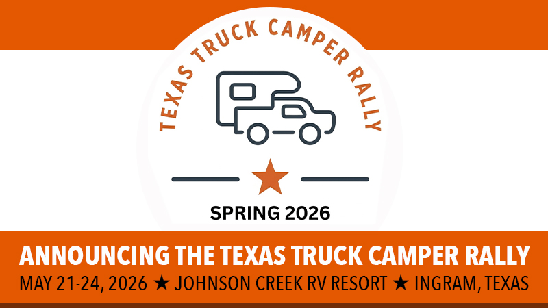 Texas Truck Camper Rally Announcement 2026