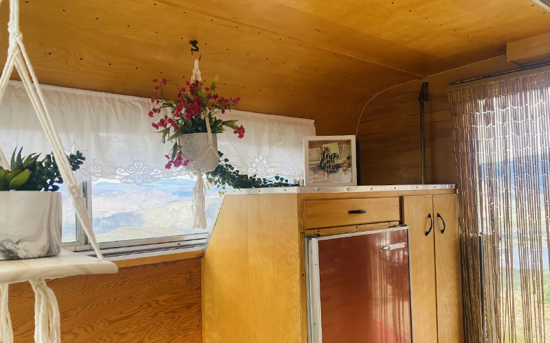  1965 Ford F 100 And Vintage Cabover Less Alaskan 1965 Ford F 100 fridge interior