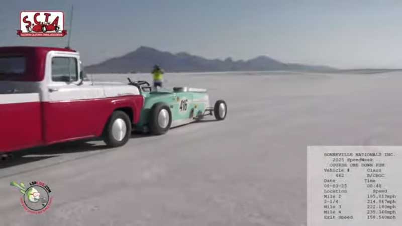 SCTA racing Bonneville salt flats